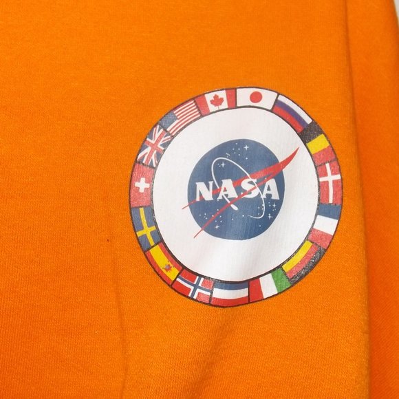Orange NASA cropped quarter zip - Picture 2 of 5